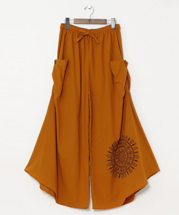 Mandala Flare Hem Pants