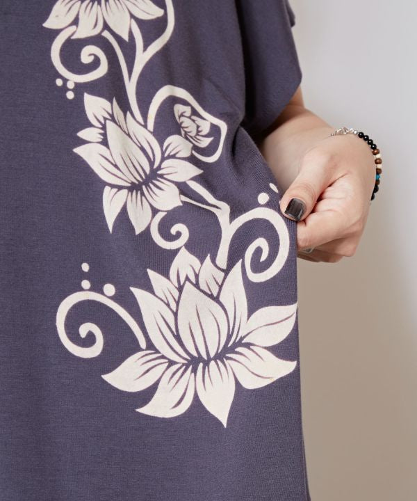 Lotus Print Effortless T-Shirt