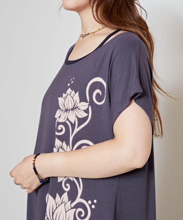 Lotus Print Effortless T-Shirt