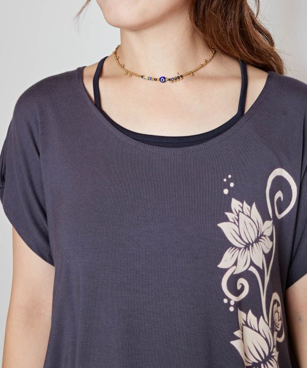 Lotus Print Effortless T-Shirt