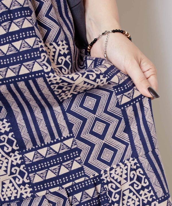 Geometric Pattern Wide Pants