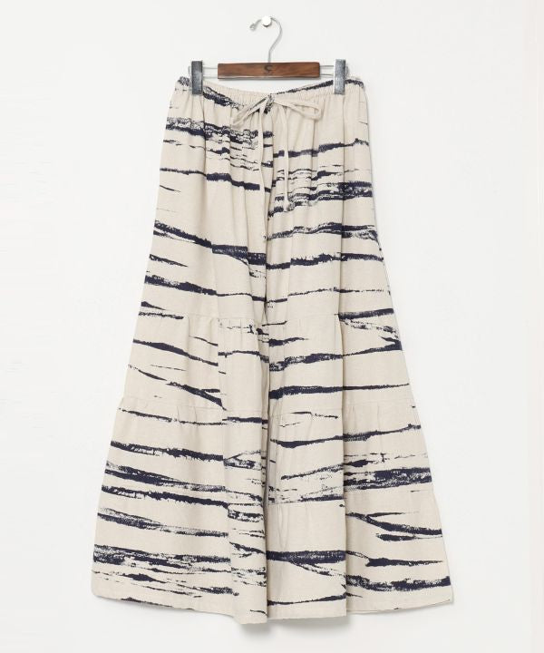Geometric Pattern Wide Pants