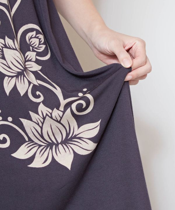 Lotus Print Effortless Sleeveless Top