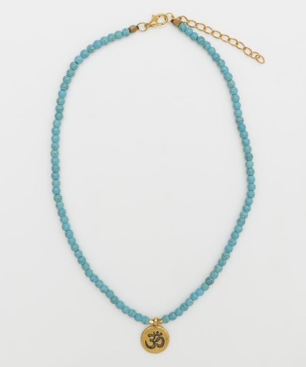 OM Beads Necklace Necklaces by AMINA - Ametsuchi