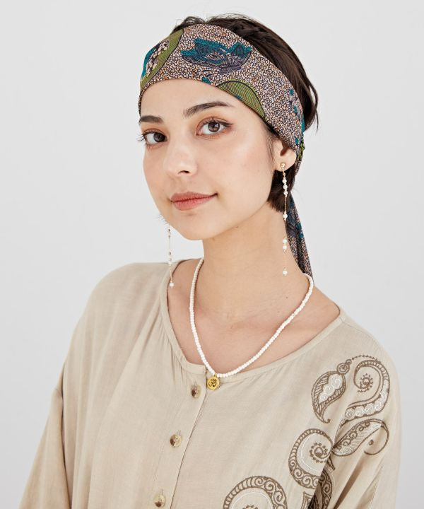 OM Beads Necklace Necklaces by AMINA - Ametsuchi