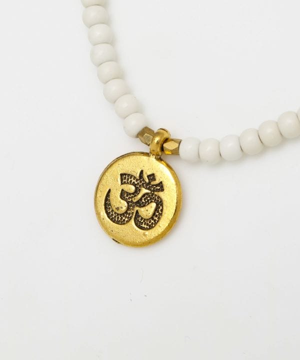 OM Beads Necklace Necklaces by AMINA - Ametsuchi