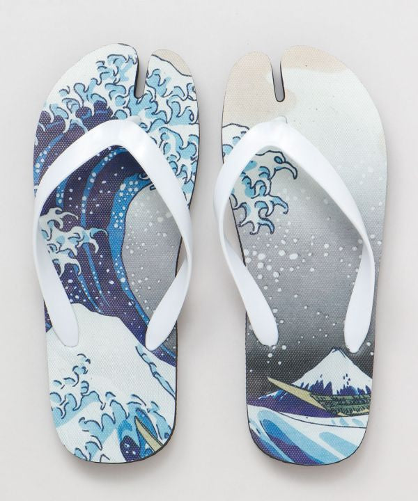 NIPPON ART Ukiyo-e Flip Flops - M 23-24cm