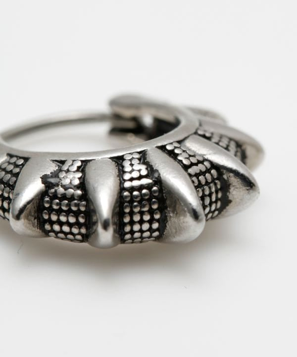 Edgy Stud-Style Hoop Earrings