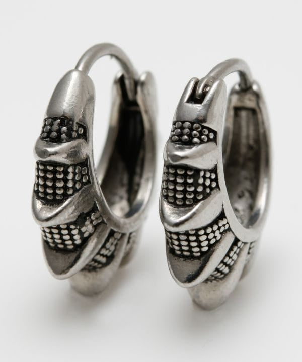 Edgy Stud-Style Hoop Earrings