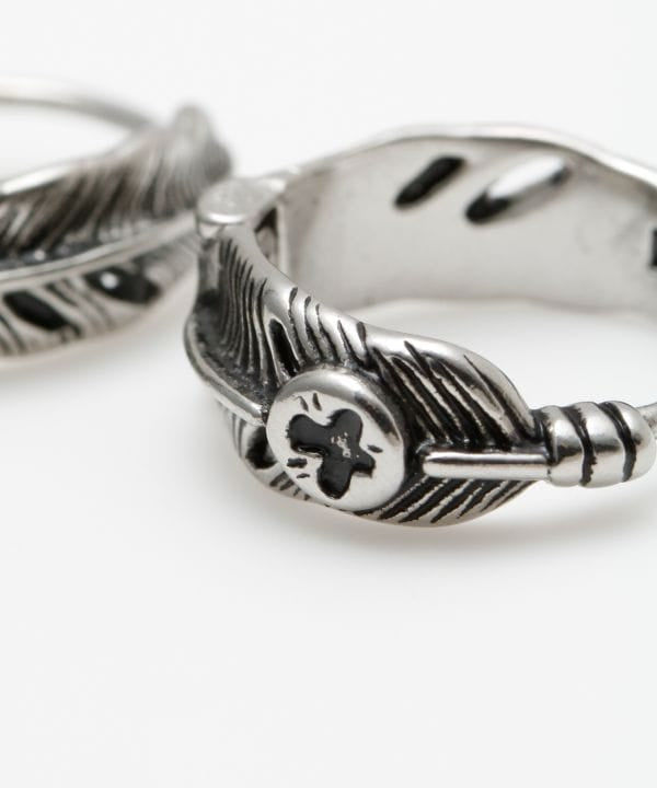 Feather Hoop Earrings