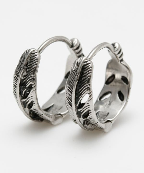 Feather Hoop Earrings