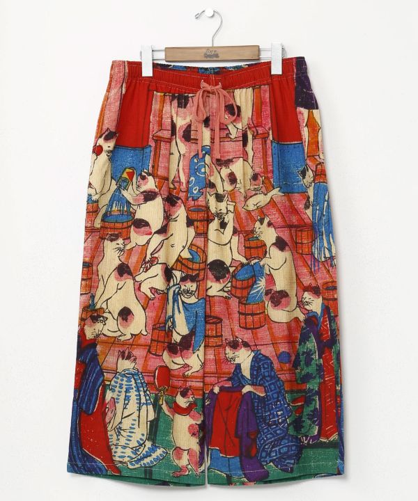 NIPPON ART Ukiyo-e Cropped Pants Pants & Shorts by Kaya - Ametsuchi