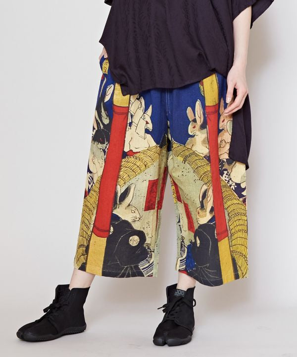 NIPPON ART Ukiyo-e Cropped Pants Pants & Shorts by Kaya - Ametsuchi