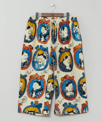 NIPPON ART Ukiyo-e Cropped Pants by Kaya - Ametsuchi