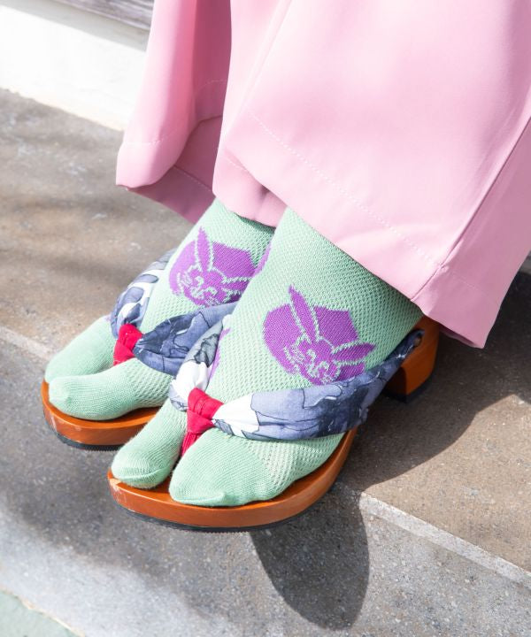 Moss Stitch TABI Socks 23-25cm - USAGI Socks by Kaya - Ametsuchi