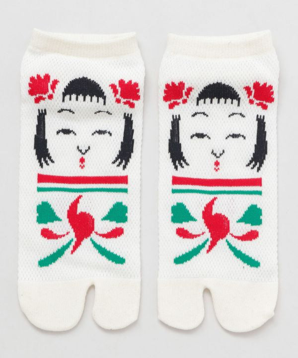 Moss Stitch TABI Socks 23-25cm - KOKESHI