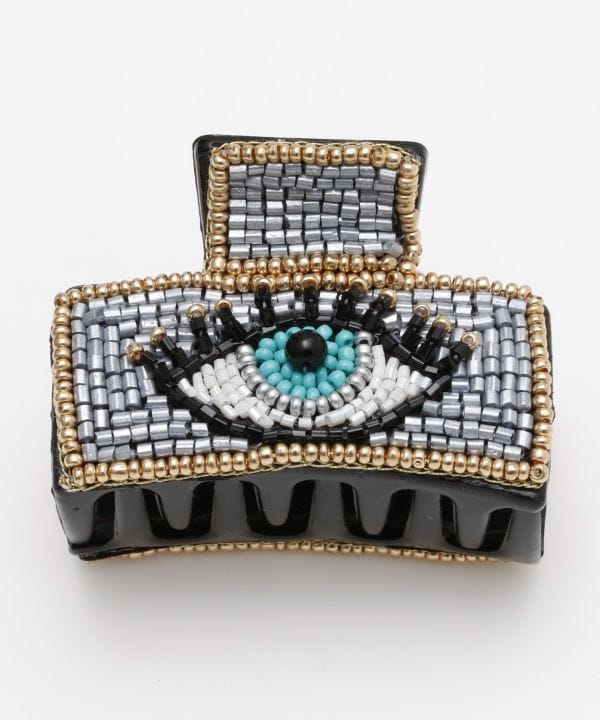 Pinza para el cabello con cuentas de colores