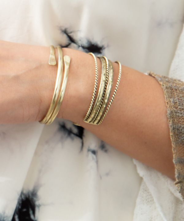 You Want to Layer Cuff Bracelet Bangles & Bracelets by AMINA - Ametsuchi