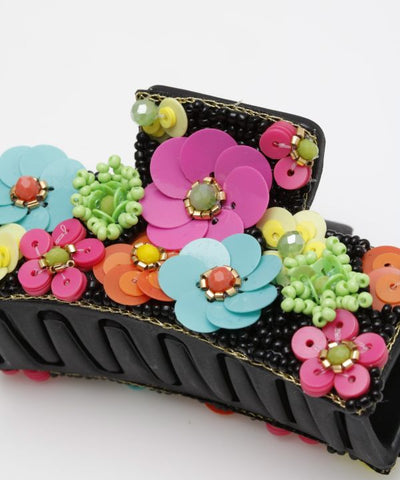 Floral Beads Hair Clip