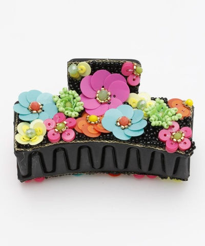 Floral Beads Hair Clip