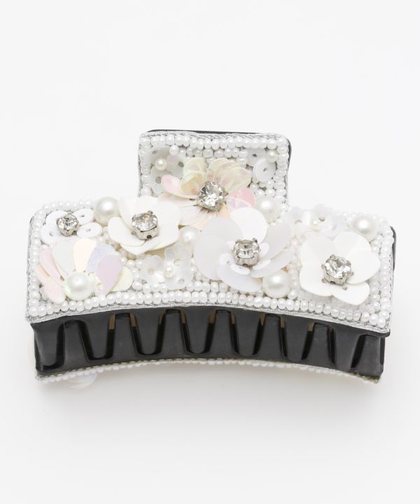 Floral Beads Hair Clip