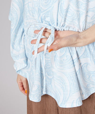 Floral Resort Poncho Top