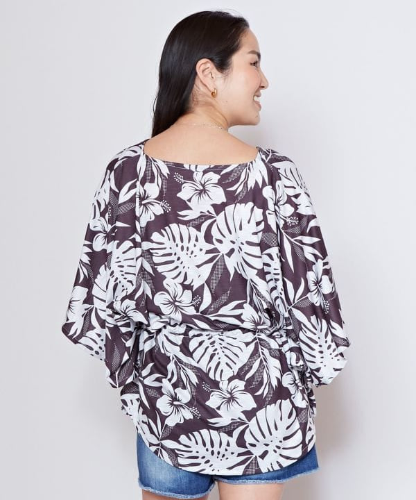 Floral Resort Poncho Top