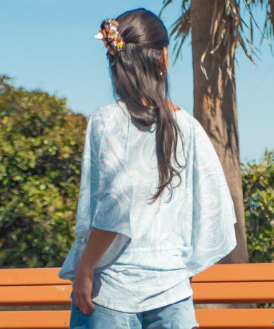 Floral Resort Poncho Top