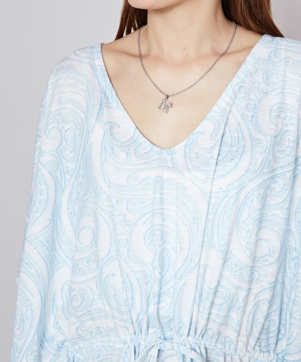 Floral Resort Poncho Top