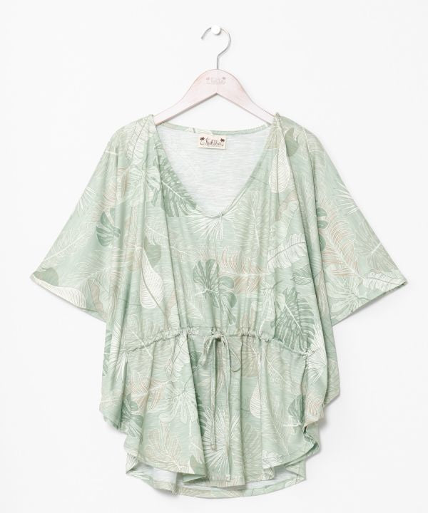Floral Resort Poncho Top