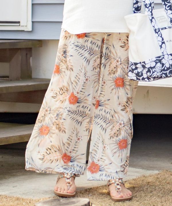 Floral Wide Leg Pants