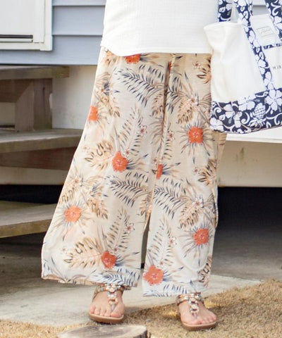 Floral Wide Leg Pants