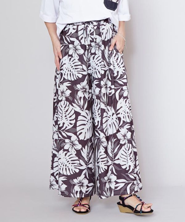 Floral Wide Leg Pants
