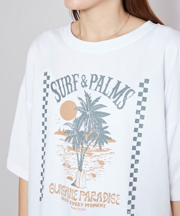 SURF＆Palms Graphic T-shirt