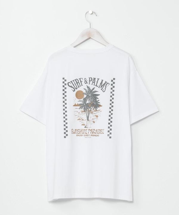 SURF＆Palms Men's Graphic T-shirt Tops by Kahiko - Ametsuchi