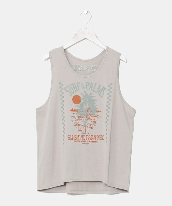 SURF＆Palms Graphic Tank Top