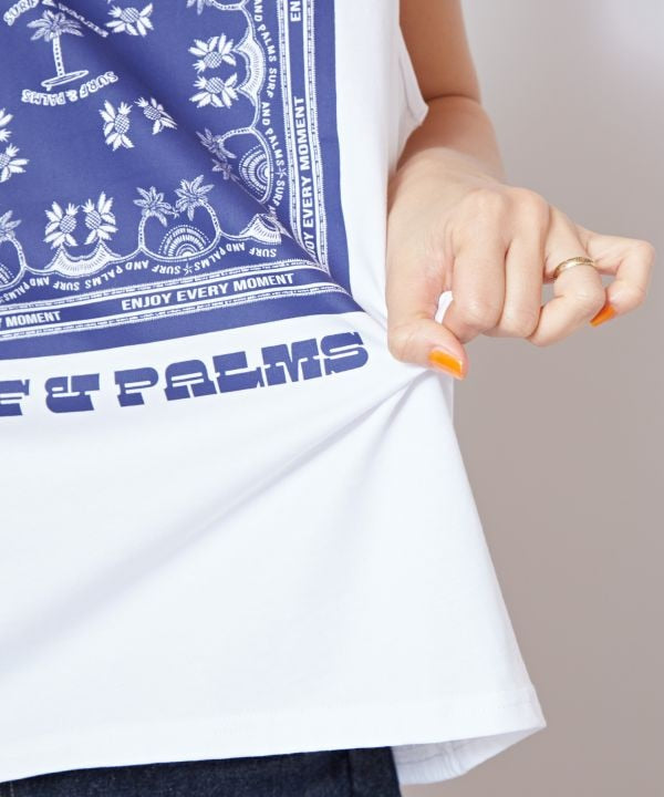 SURF＆Palms Graphic Tank Top