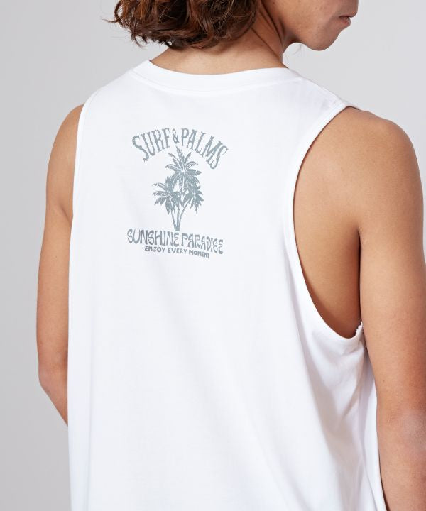 SURF＆Palms Men's Graphic Tank Top