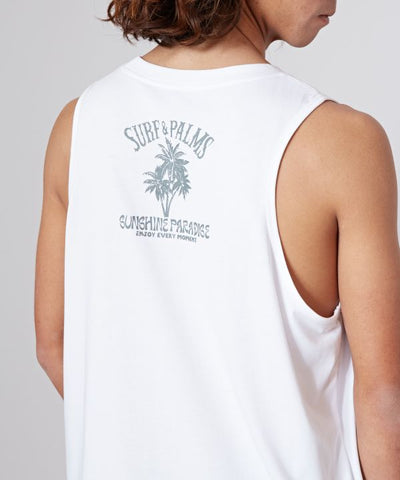 SURF＆Palms Men's Graphic Tank Top