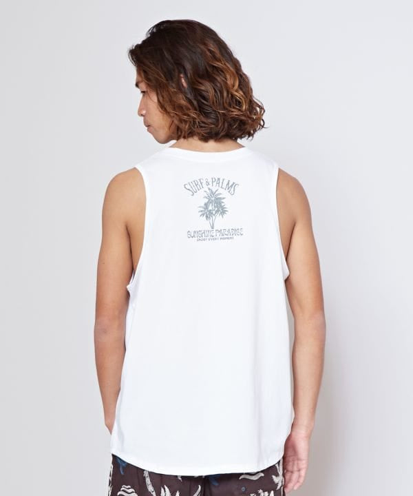 SURF＆Palms Men's Graphic Tank Top