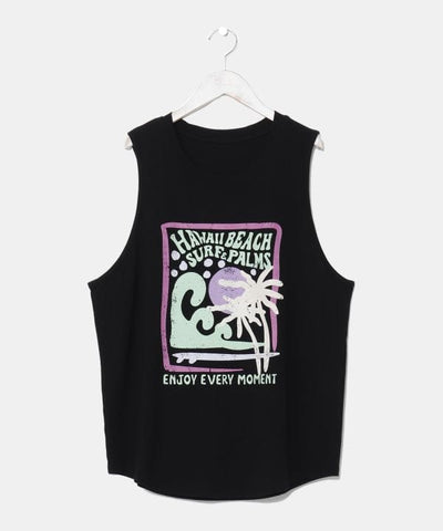 SURF＆Palms Men's Graphic Tank Top