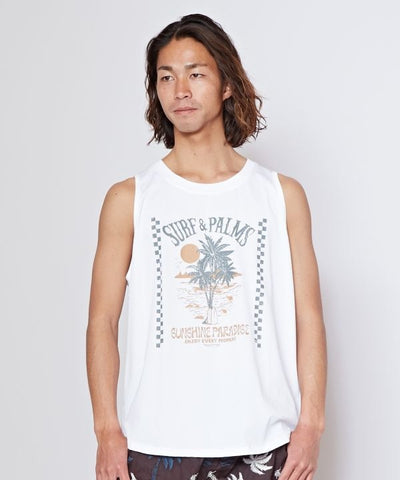 SURF＆Palms Men's Graphic Tank Top