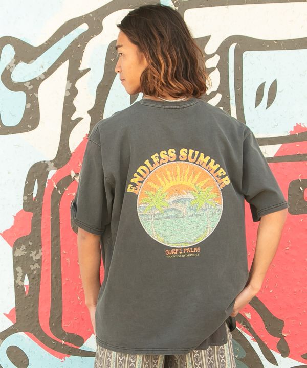 SURF＆Palms Men's Vintage Like Graphic T-Shirt