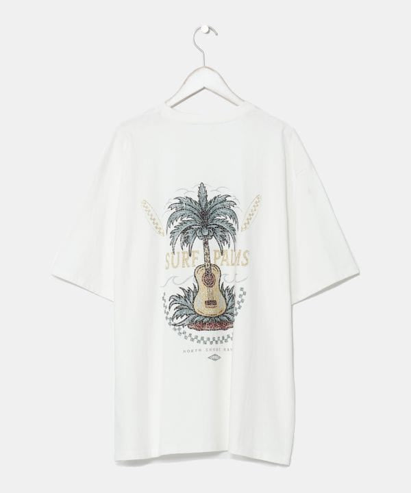 SURF＆Palms Men's Vintage Like Graphic T-Shirt