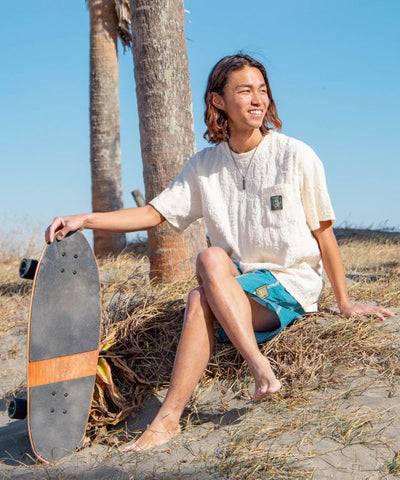 SURF＆Palms Men's Pile T-shirt