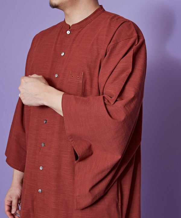 KAKUSODE Collarless Shirt