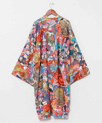 UKIYO-IRO Reversible Haori Jacket by Kaya - Ametsuchi