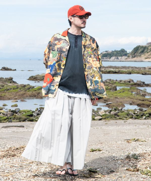 UKIYO-IRO Open Collar Shirt