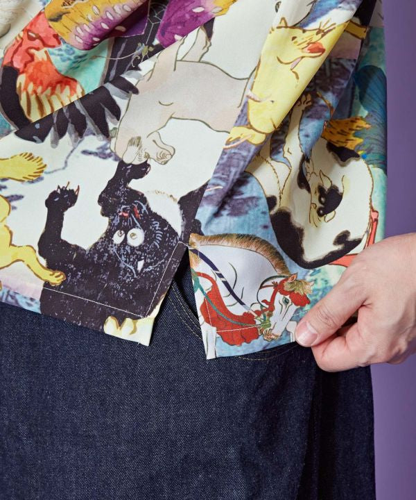 UKIYO-IRO Open Collar Shirt