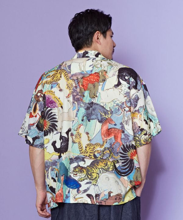 UKIYO-IRO Open Collar Shirt